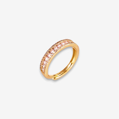 Anello Donna in Argento 925 Regolabile con file di zirconi