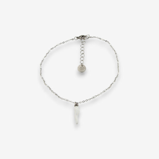 Cavigliera Donna Cornetto in Acciaio Inox