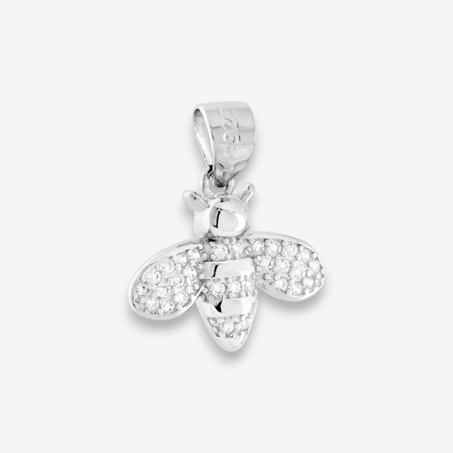 Ciondolo Ape in Argento 925 con zirconi