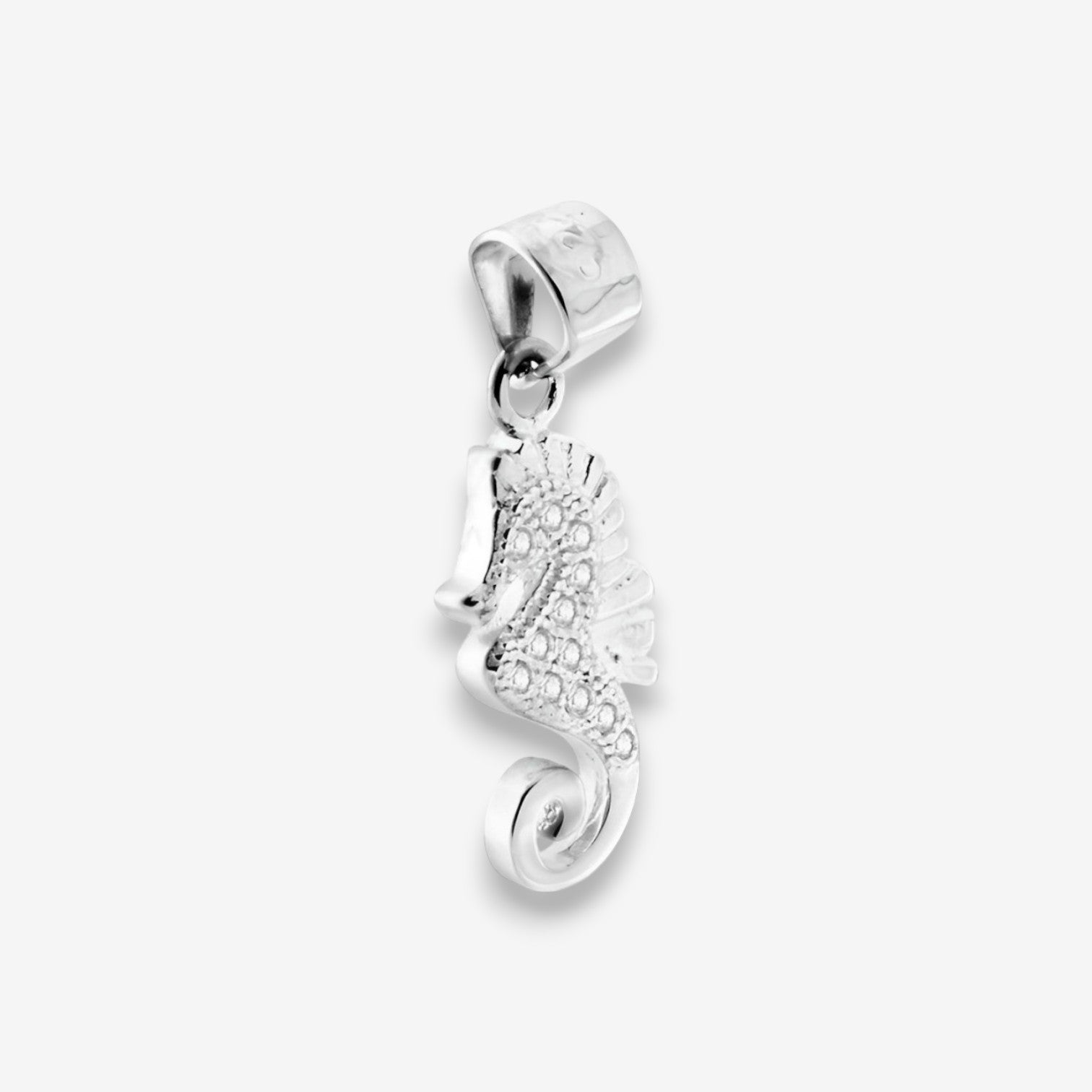 Ciondolo Cavalluccio marino in Argento 925 con zirconi