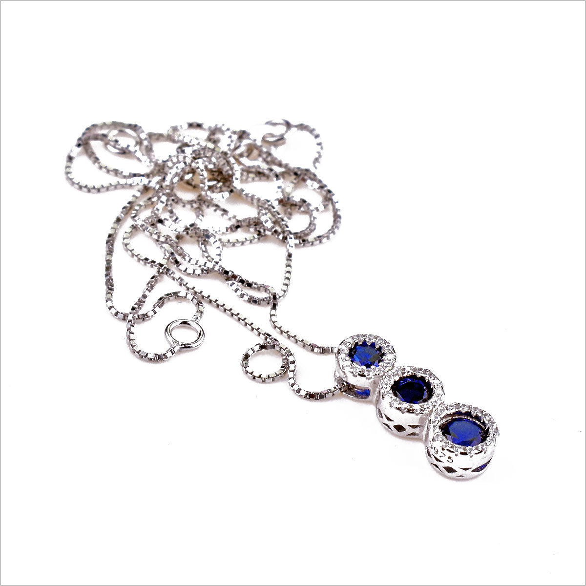 Collana Donna Trilogy in Argento 925 con zirconi