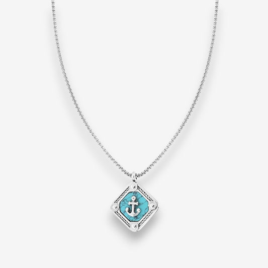 Collana Uomo Ancora in Acciaio Inox