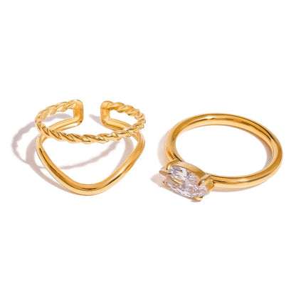 Set Anello Donna in Acciaio Inox