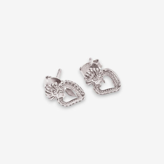 Orecchini Donna Sacro Cuore in Argento 925