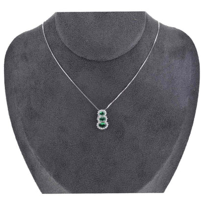 Collana in Argento 925 con ciondolo zirconato