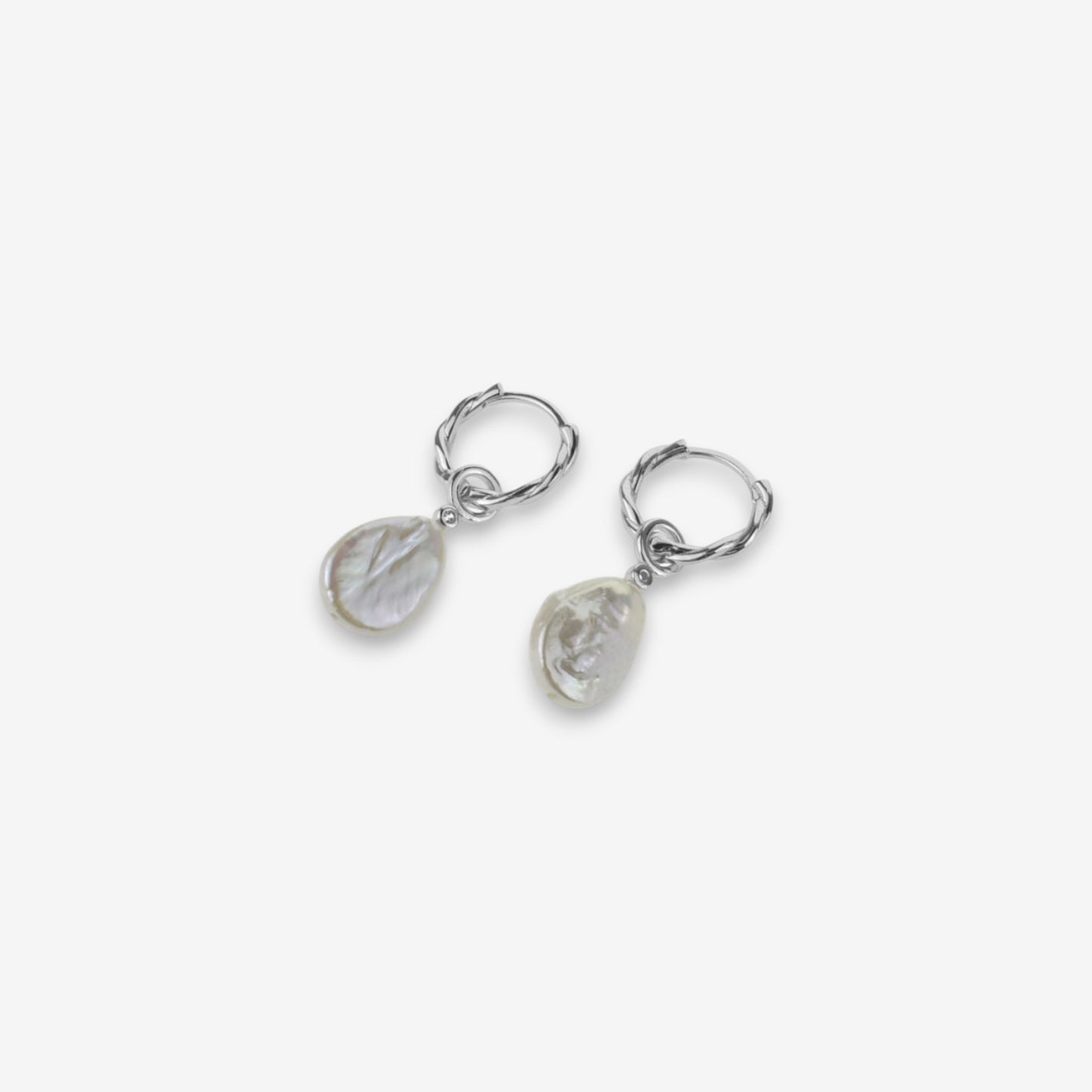 Orecchini Donna in Argento 925 con perle di fiume