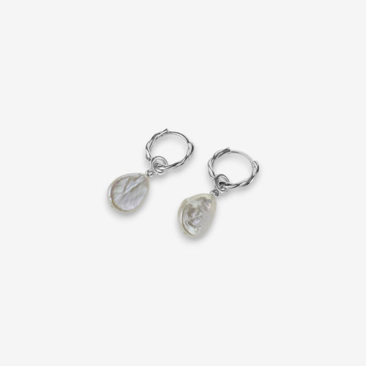 Orecchini Donna in Argento 925 con perle di fiume