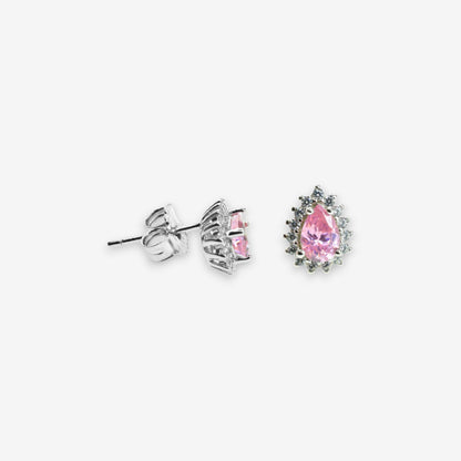 Orecchini Donna in Argento 925 con zirconi a goccia