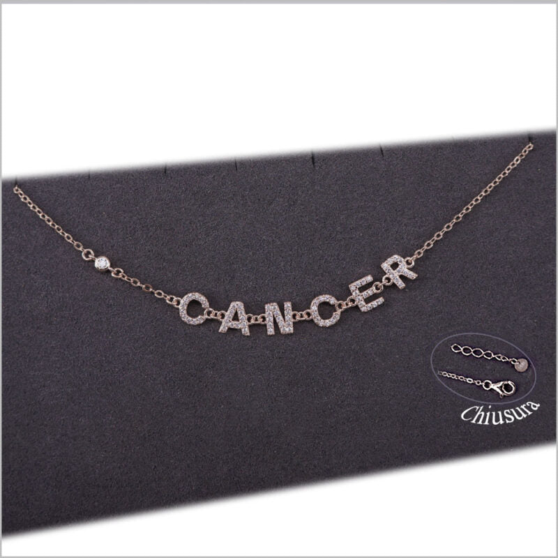 Bracciale in Argento 925 con segno zodiacale zirconato