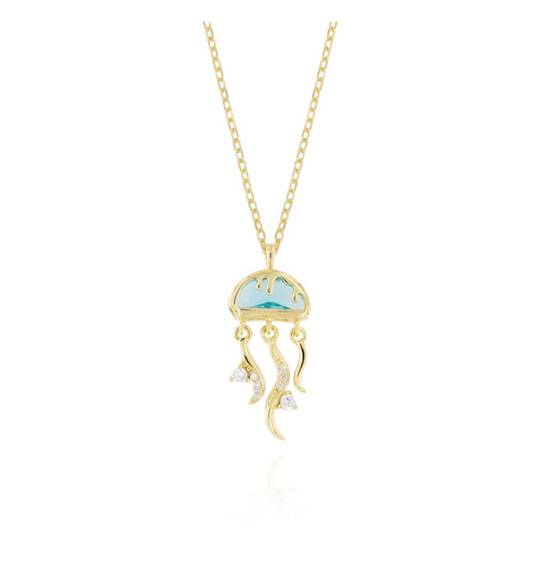 Collana Medusa in Argento 925 con zirconi