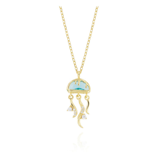 Collana Medusa in Argento 925 con zirconi
