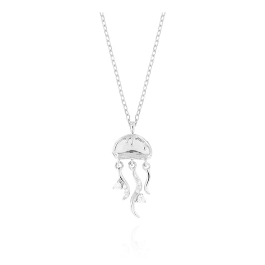 Collana Medusa in Argento 925 con zirconi