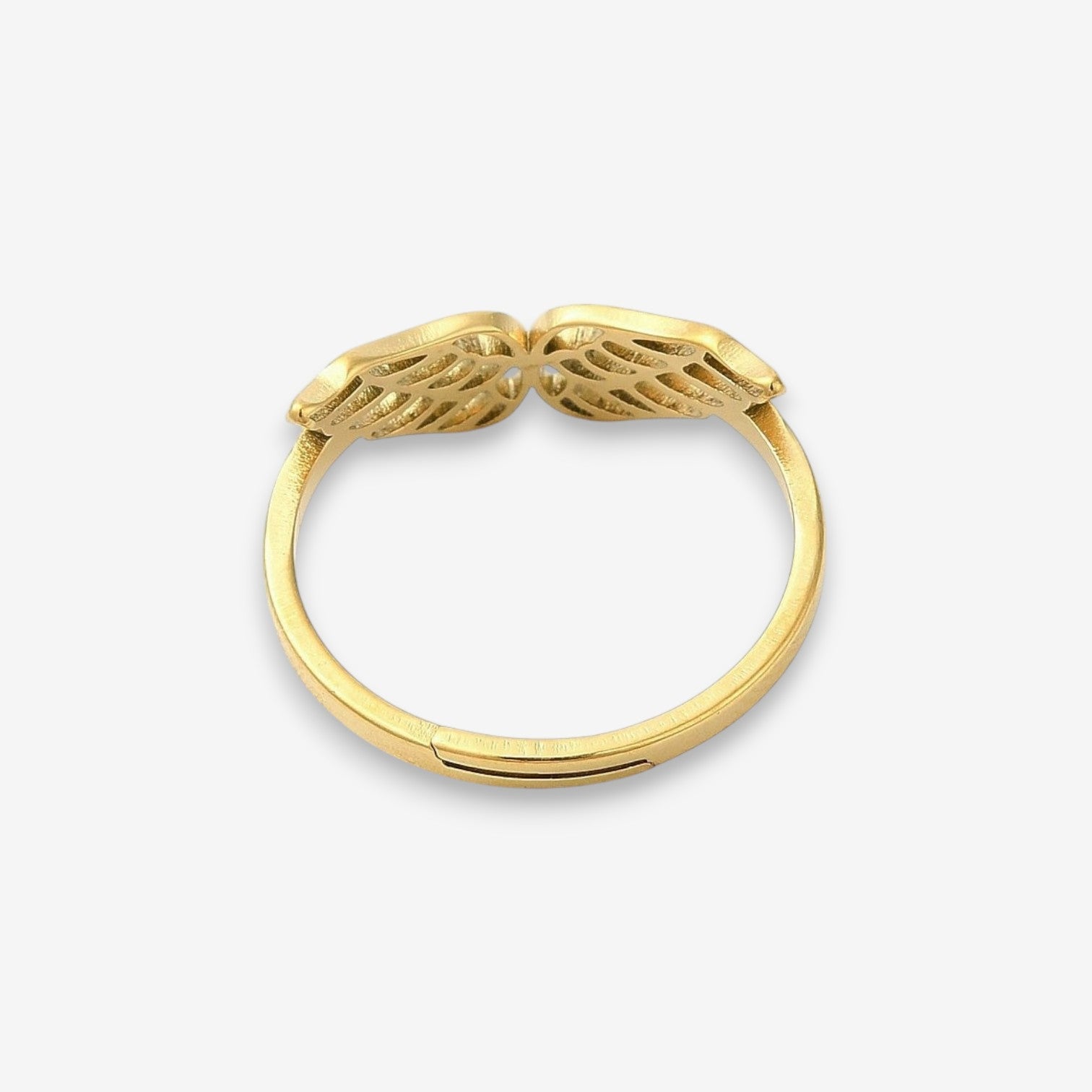 Anello Donna Angel in Acciaio Inox Dorato Regolabile