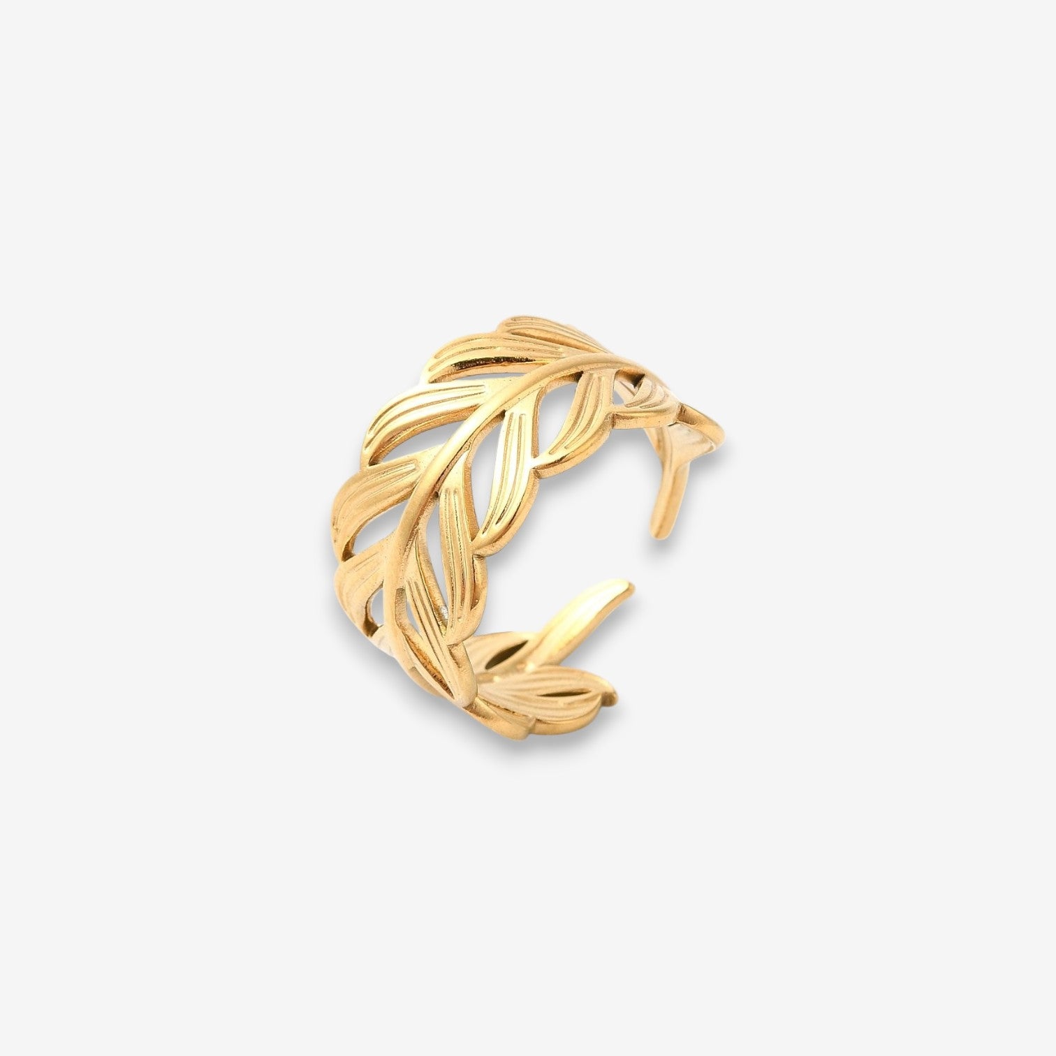 Anello Donna Wood in Acciaio Inox Oro Regolabile