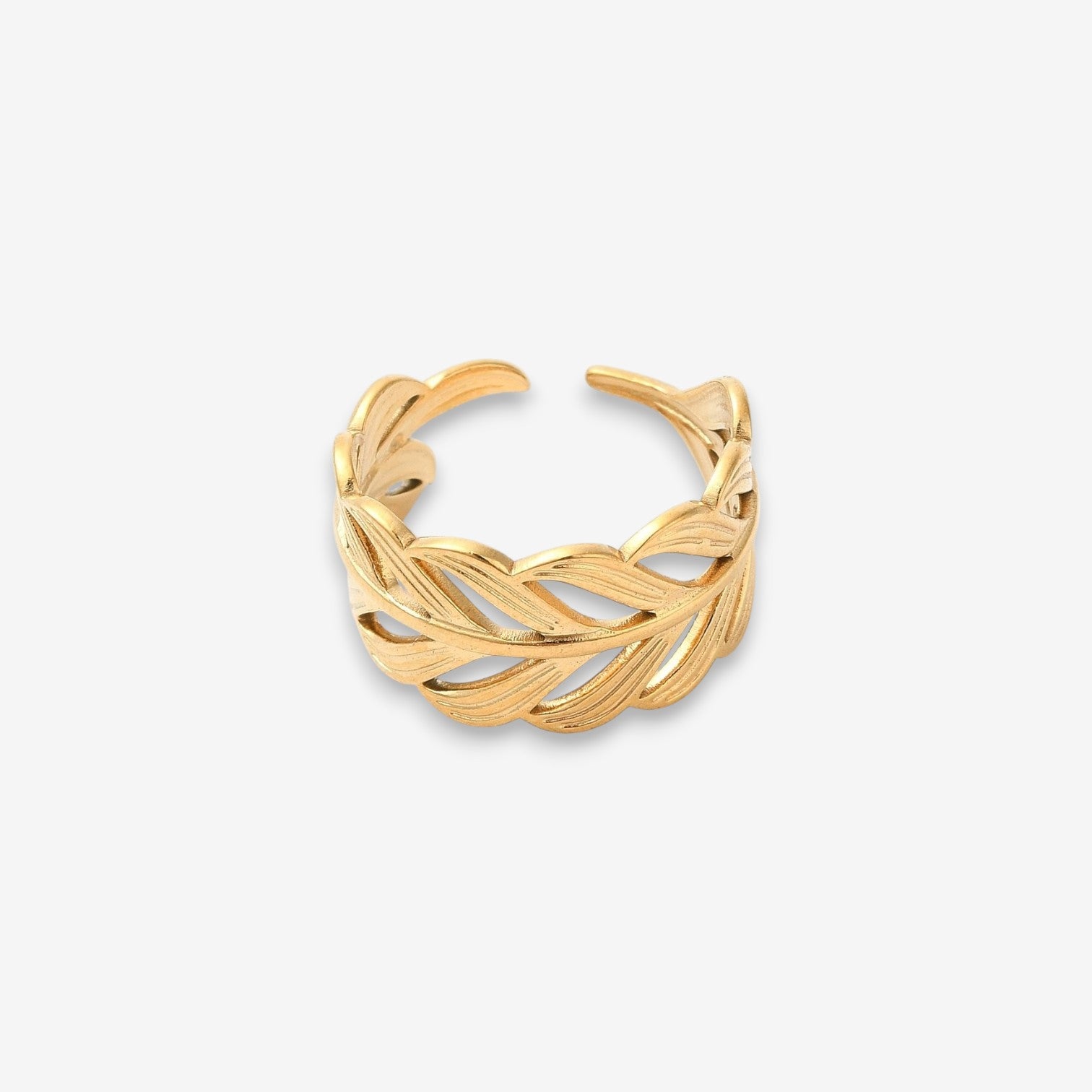Anello Donna Wood in Acciaio Inox Oro Regolabile