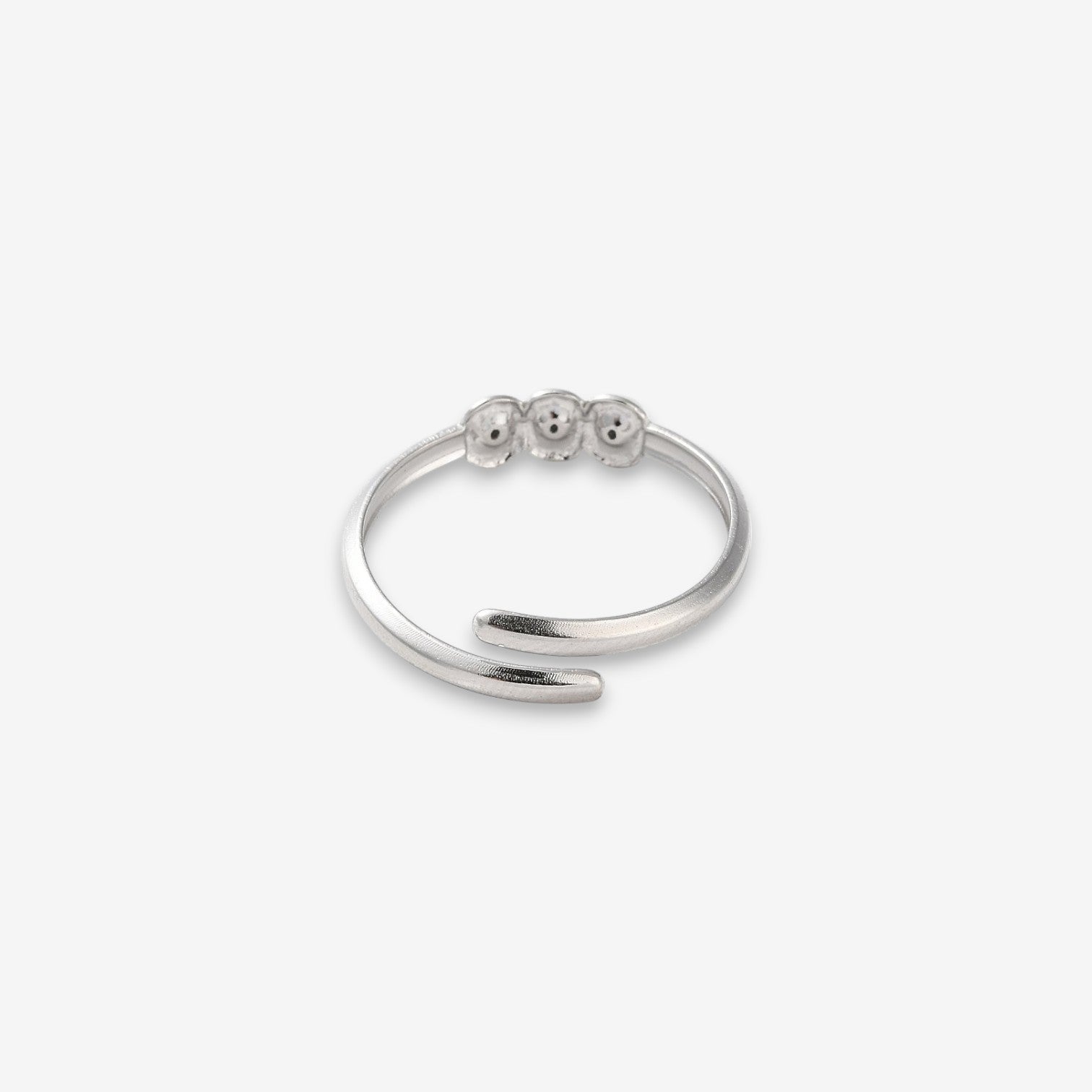 Anello Donna Strass in Acciaio Inox Regolabile
