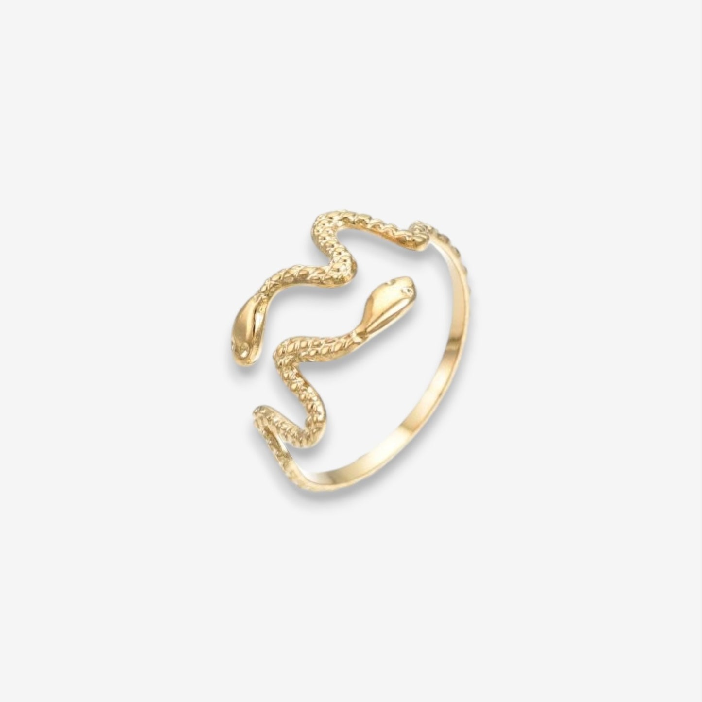 Anello Donna Snake in Acciaio Inox Oro Regolabile