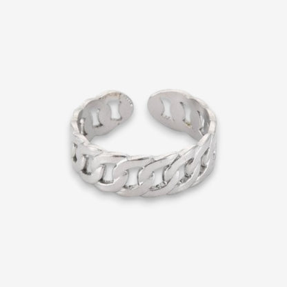 Anello Donna Catena in Acciaio Inox Regolabile