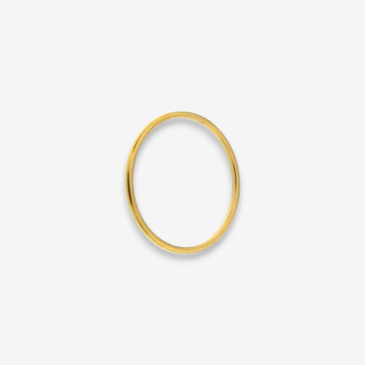 Anello Donna Fede in Acciaio Inox Oro