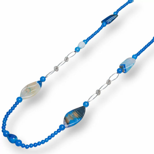 Collana Donna lunga con pietre dure