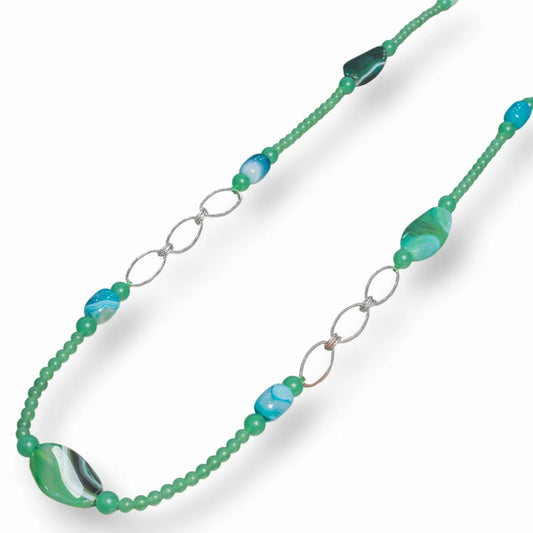 Collana Donna lunga con pietre dure
