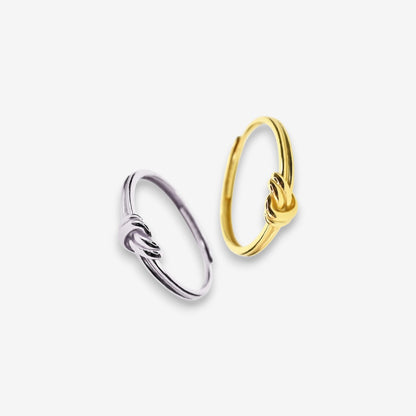 Anello Donna Nodo in Argento 925 Regolabile