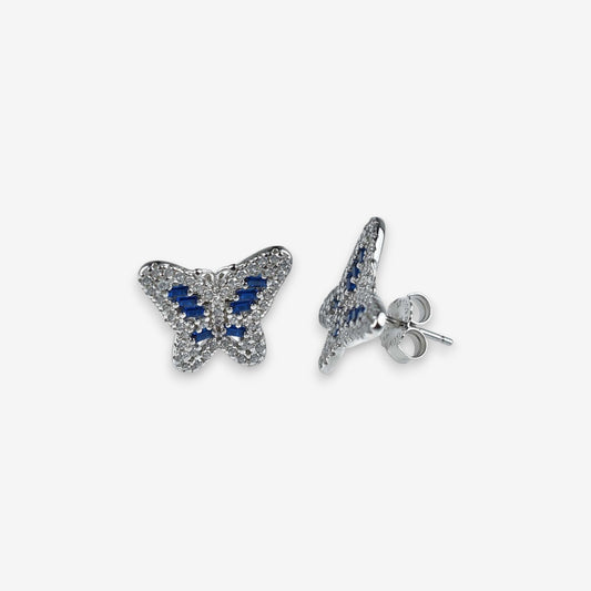 Orecchini Donna Farfalla in Argento 925 con zirconi