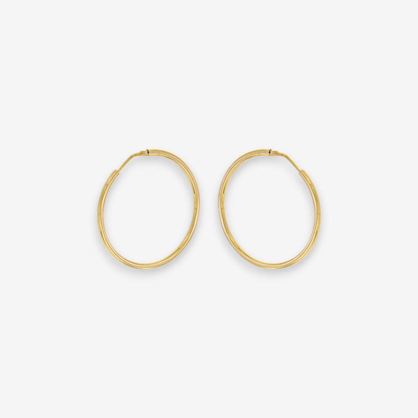 Orecchini Donna a Cerchio in Argento 925 a canna tonda