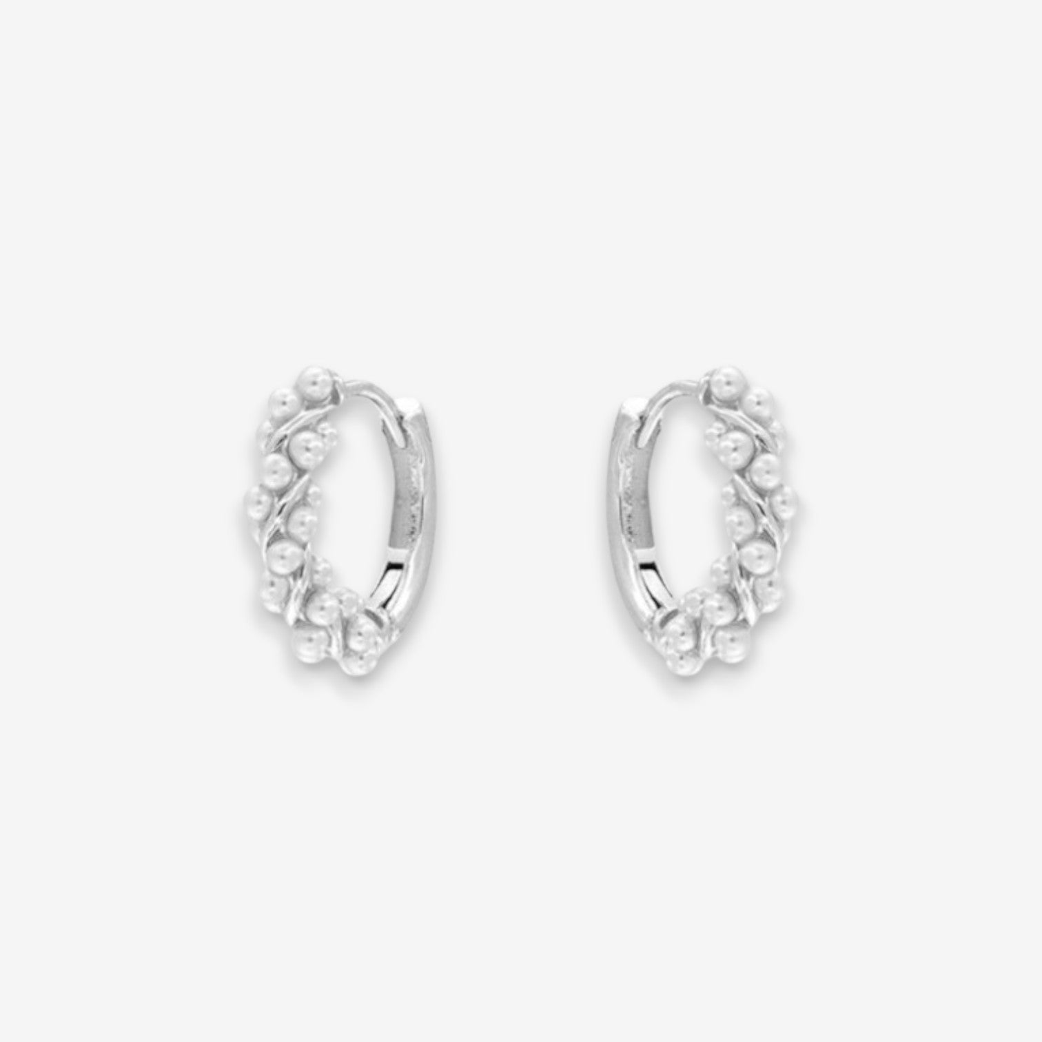 Orecchini Donna a Cerchio in Argento 925 con perle