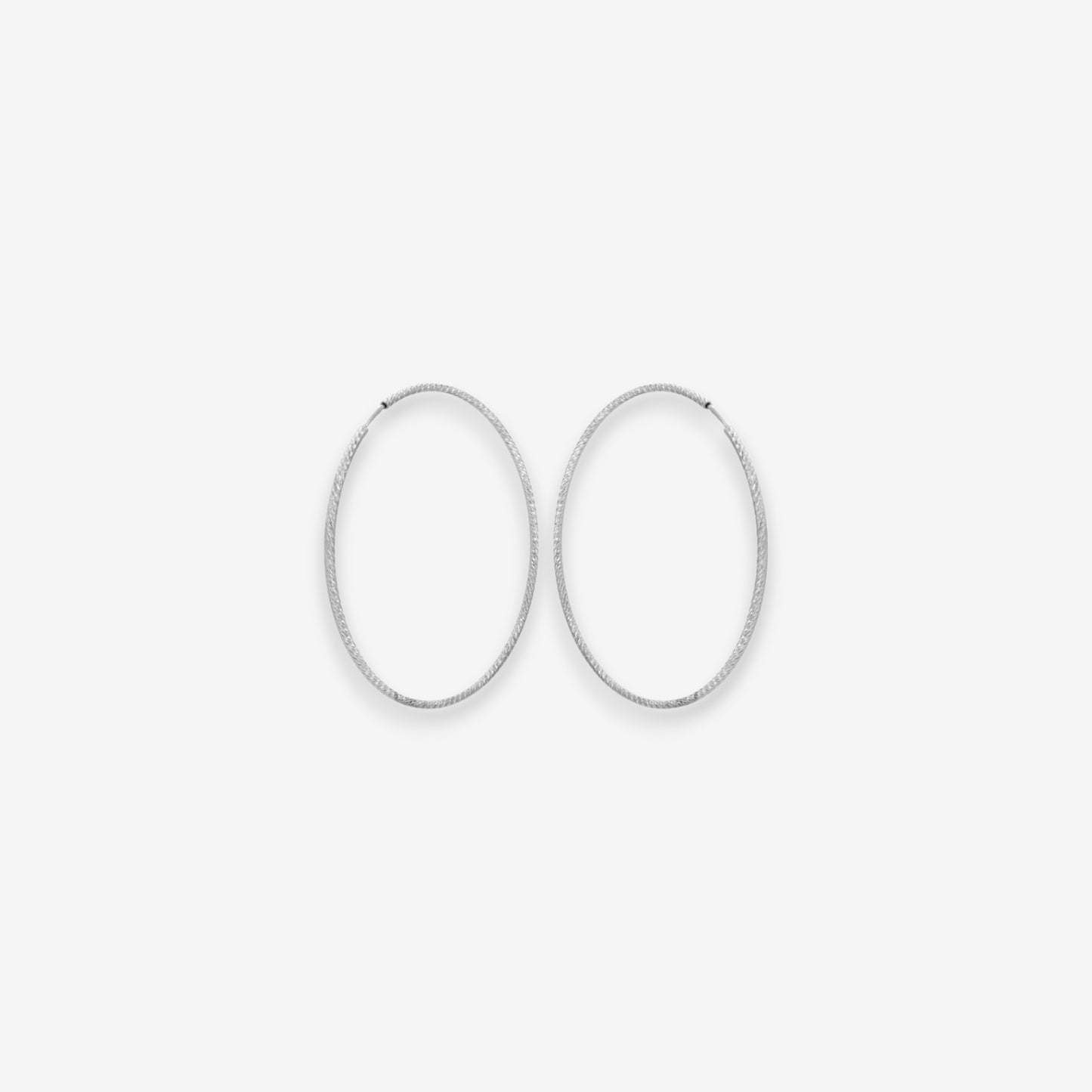 Orecchini Donna a Cerchio in Argento 925 a canna