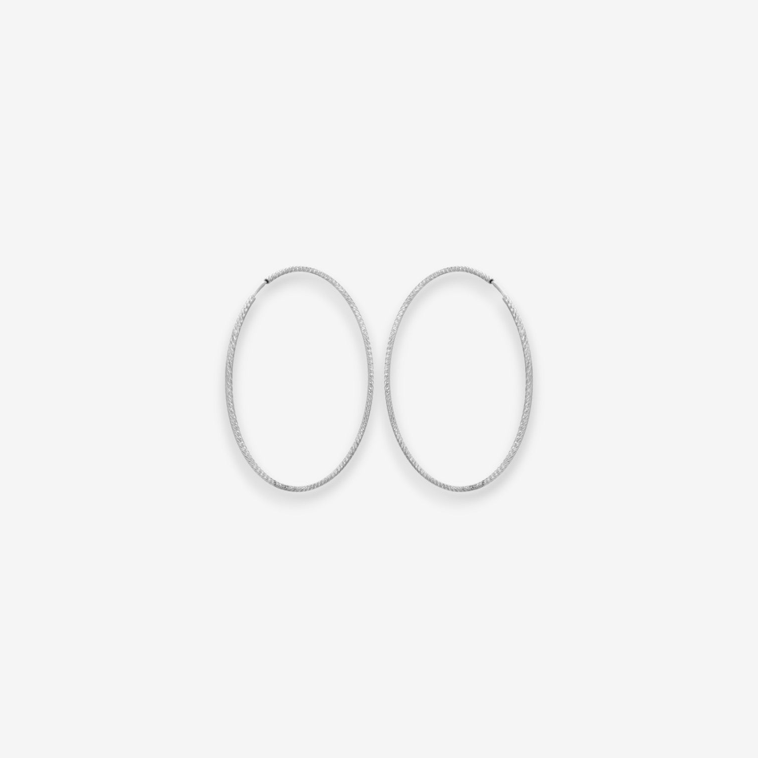 Orecchini Donna a Cerchio in Argento 925 a canna