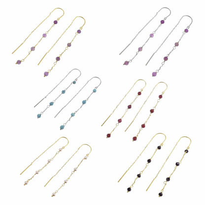 Orecchini Donna in Argento 925 con pietre pendenti