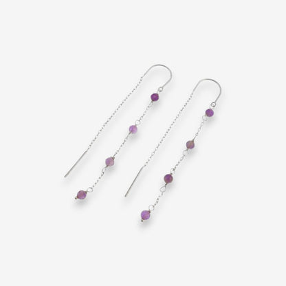 Orecchini Donna in Argento 925 con pietre pendenti