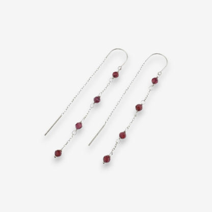 Orecchini Donna in Argento 925 con pietre pendenti