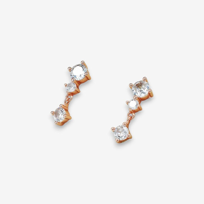 Orecchini Donna Punto Luce  in Argento 925 con zirconi pendenti