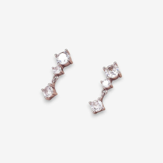 Orecchini Donna Punto Luce  in Argento 925 con zirconi pendenti