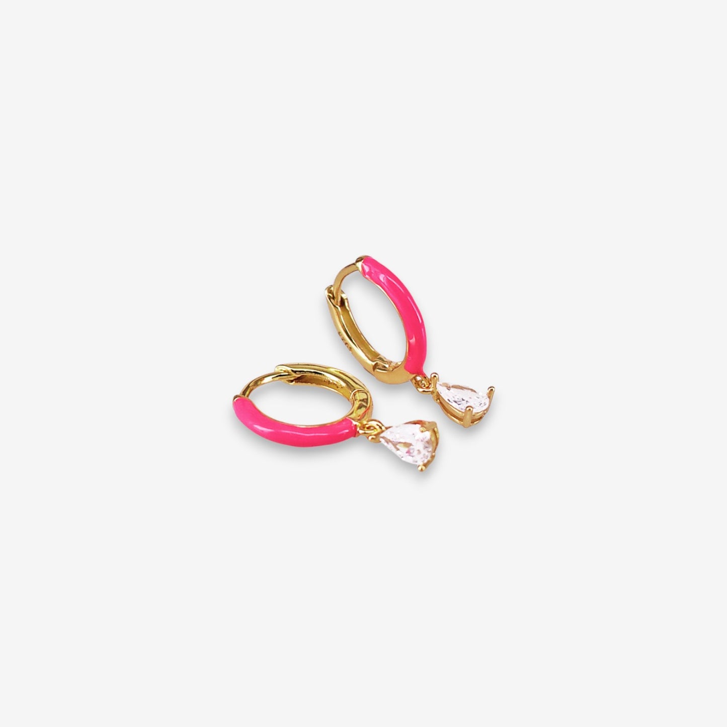 Orecchini Donna in Argento 925 smaltati con pendente a cuore