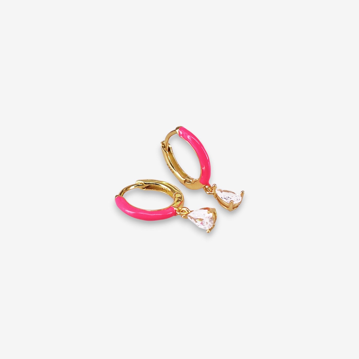 Orecchini Donna in Argento 925 smaltati con pendente a cuore