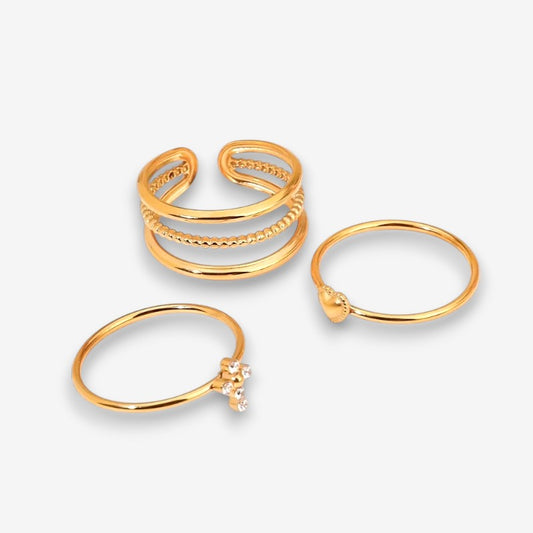 Set Anello Donna in Acciaio Inox