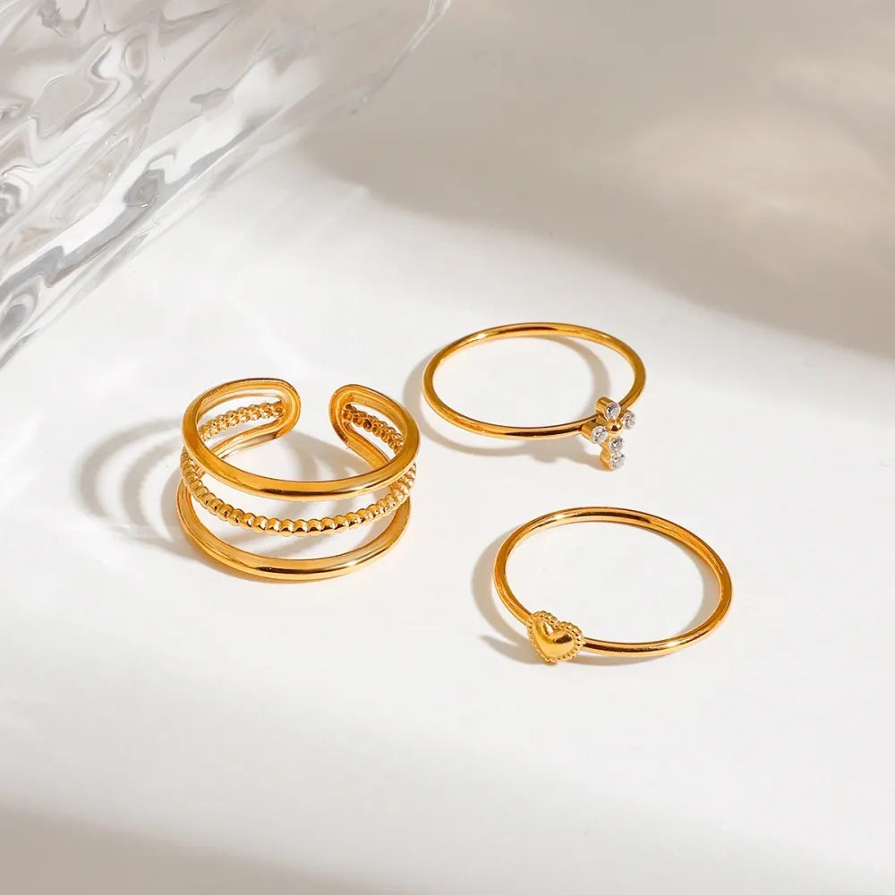 Set Anello Donna in Acciaio Inox