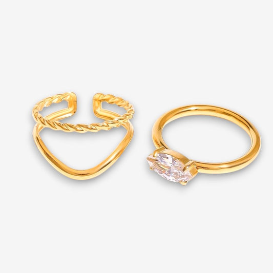 Set Anello Donna in Acciaio Inox