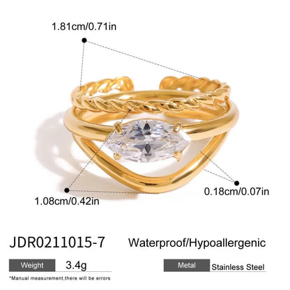Set Anello Donna in Acciaio Inox Blinggg