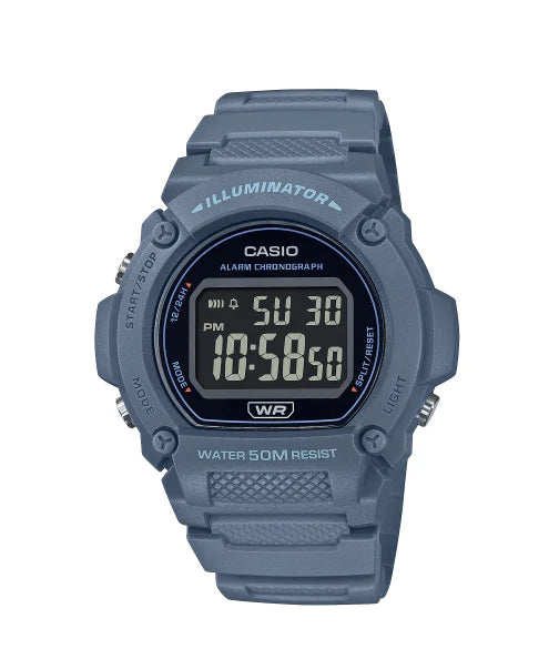Casio Digitale  W-219HC-2B Orologio Casio Uomo