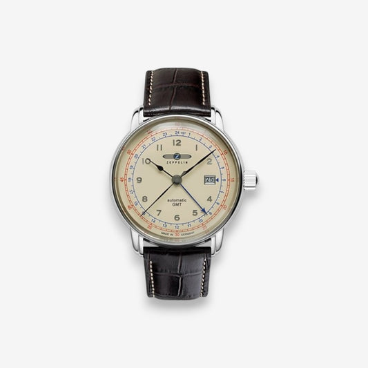 Zeppelin LZ126 Los Angeles Dual Time Orologio Automatico 76685